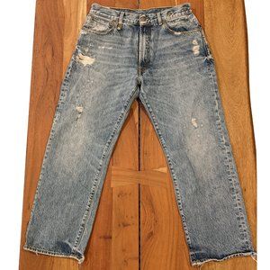 R13 Boyfriend Jean, Bain Wash, Size 27